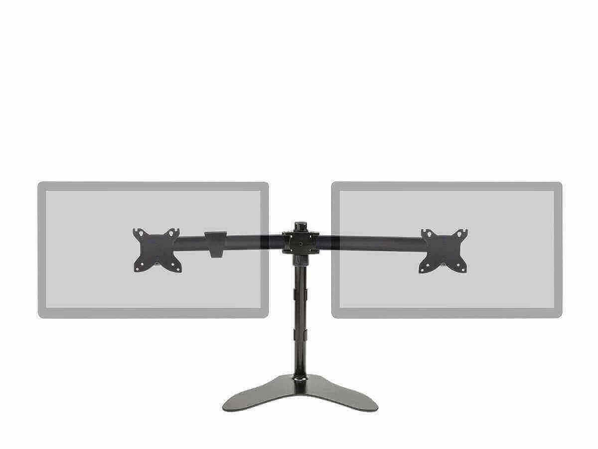 Dual Monitor Free Standing Desk Mount 15in - 30in