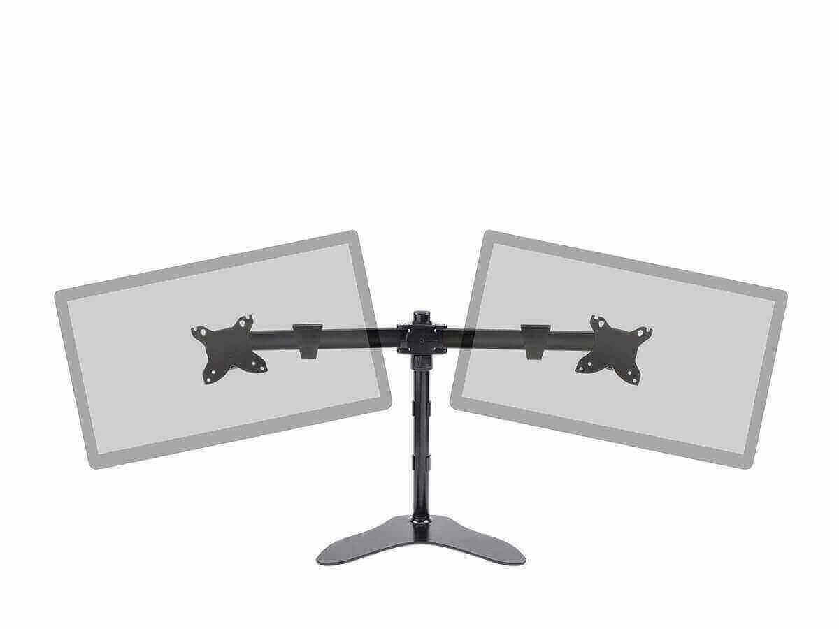 Dual Monitor Free Standing Desk Mount 15in - 30in