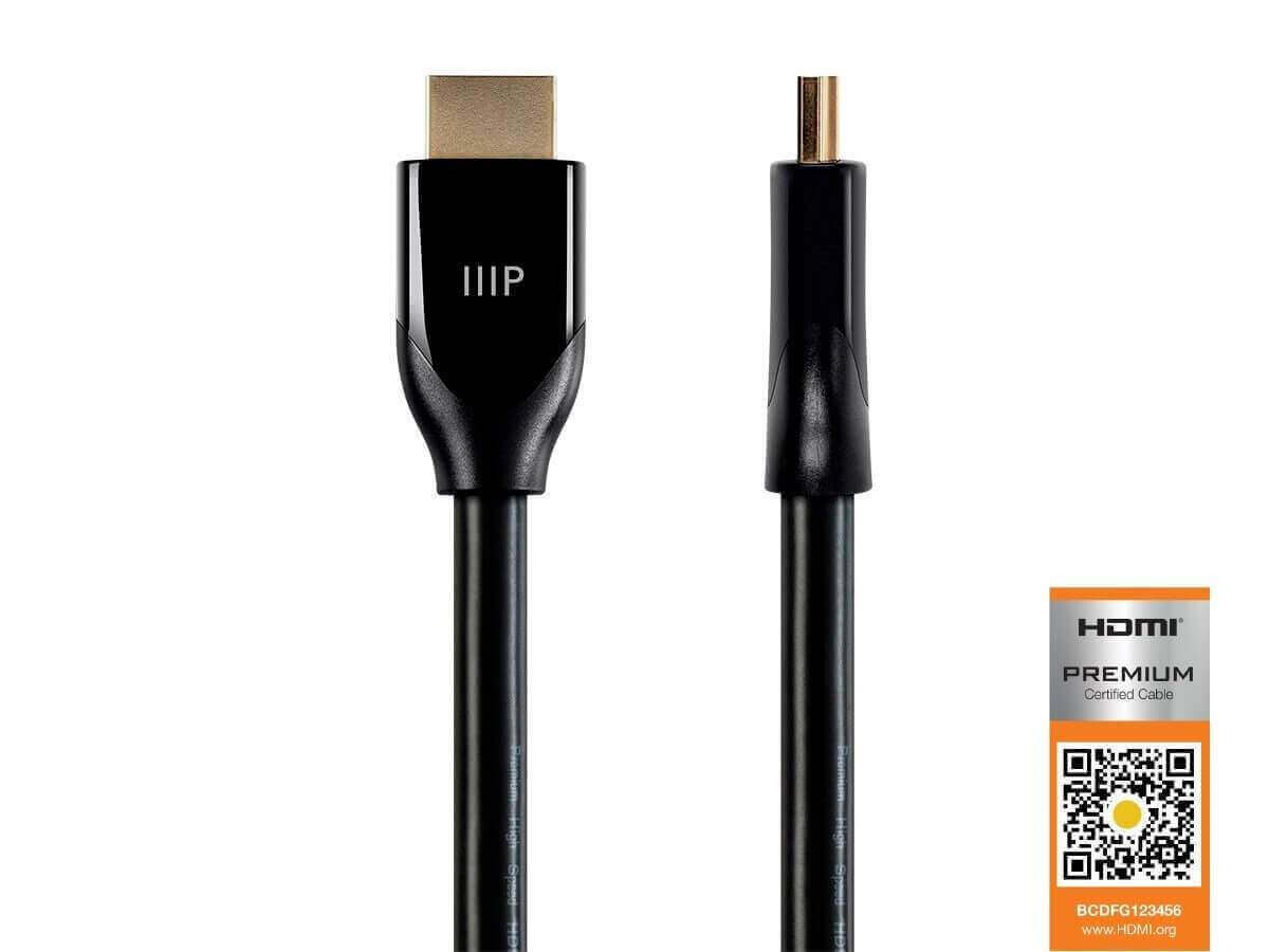 Certified Premium High Speed HDMI Cable (2 pack) - 4K @ 60Hz, HDR, 18Gbps