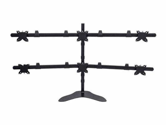 Hex (6) Monitor Free Standing Desk Mount 15in - 30in