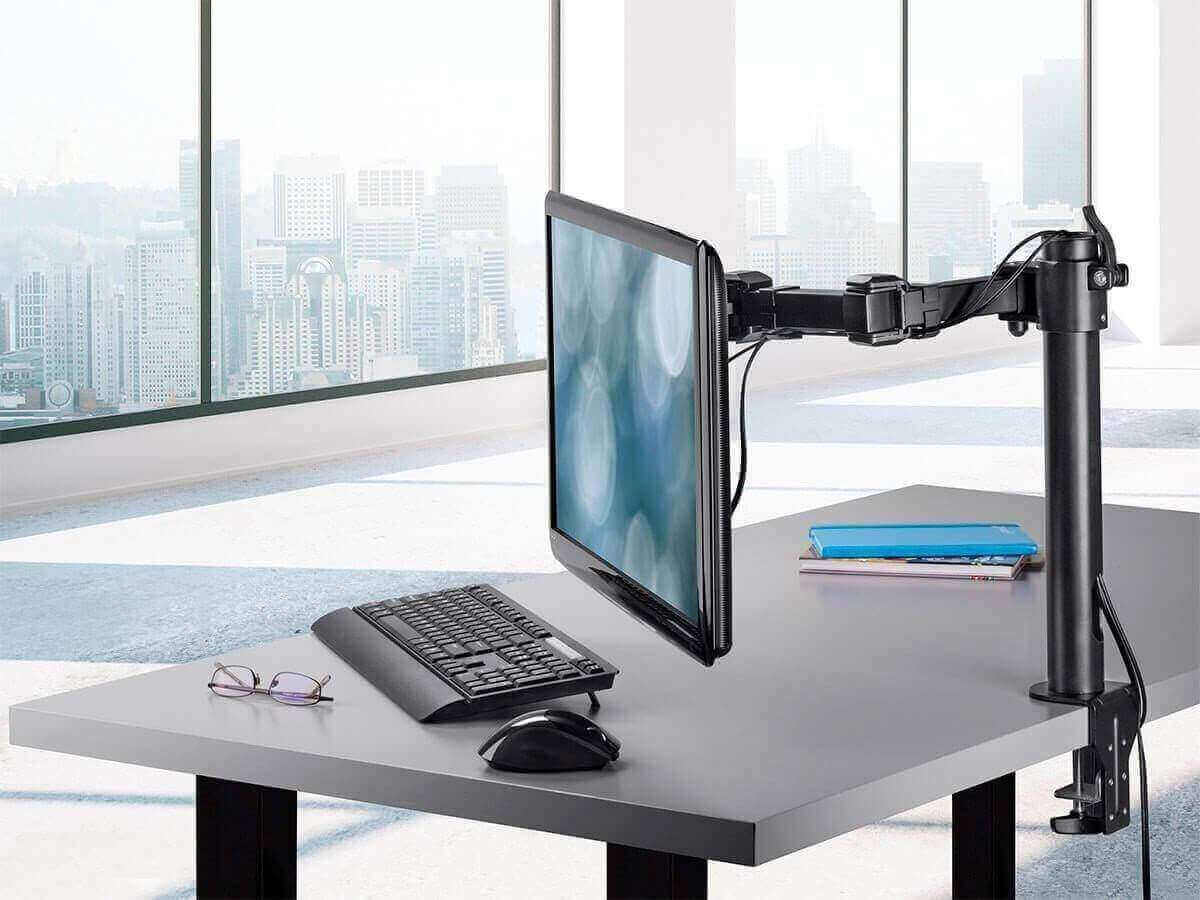 Essential Single Monitor Articulating Arm Desk Mount