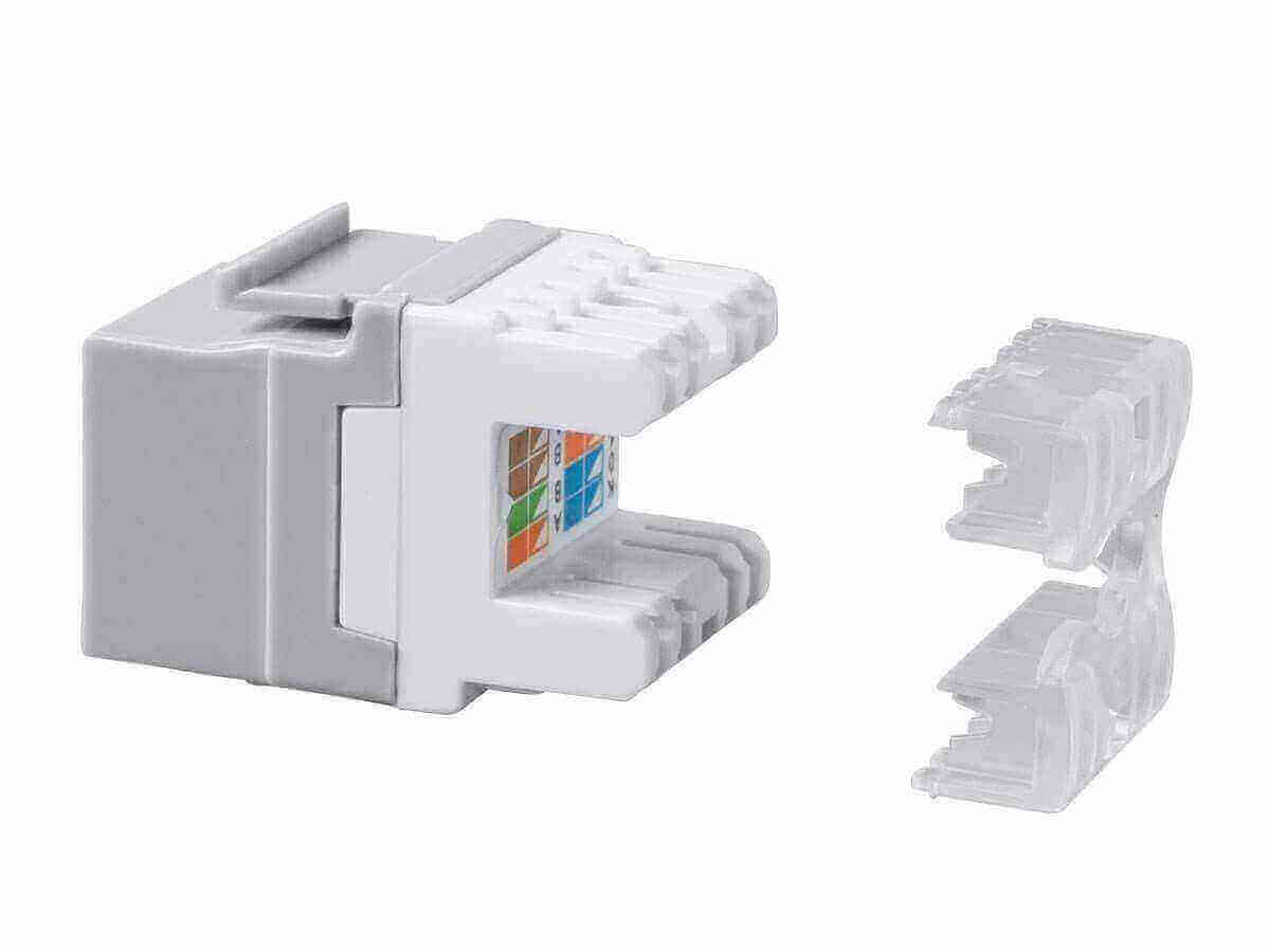 Cat6 RJ-45 180-Degree Punch Down Keystone (25 pack) - Dual IDC,