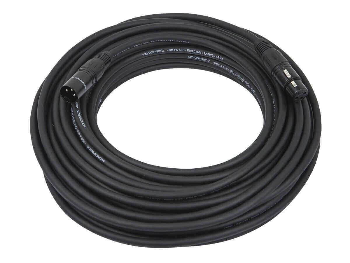 Monoprice 100ft (30.4 Meter) 3-pin DMX Lighting & AES/EBU Cable